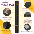 thumbnail image 2 of Extra Thick Non-Slip Yoga Mat, 6' x 4' x 8mm, Barefoot Exercise & Fitness, 2 of 7