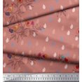thumbnail image 2 of Soimoi Poly Crepe Fabric Feather,Branch & Bird Kids Decor Fabric Printed Yard 52 Inch Wide, 2 of 3
