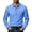 Blue, variant on Mens Polo Shirts Long Sleeve Solid Color with Pocket and Button Lapel Pullover Shirt