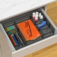 thumbnail image 3 of Desk Drawer Organizer, Metal Mesh Drawer Organizer Tray with 6 Adjustable Compartment, Tray Organizer for Desktop, Black, 1PC, 3 of 7