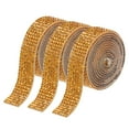 thumbnail image 1 of 3 Rollo 1 Yarda 8mm Unique Bargains Cinta Auto Adhesivo Cristal Imitación Diamante Oro, 1 of 5