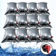 thumbnail image 1 of Bolsa de agua de 12 x 10 litros, botella de agua plegable con grifo, babero aluminizado, bolsa de hidratación de emergencia, depósito de agua estéril para senderismo, camping, bebidas, bolsas de, 1 of 5
