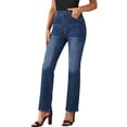 thumbnail image 2 of High Waisted Jeans for Women Stretch Straight Leg Denim Pants Casual Washed Denim Jeans with Pockets Petite Fashion Pants, 2 of 8