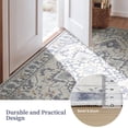 thumbnail image 3 of Gianna 9x12 FT Large Polyester Area Rug for Living Room, Machine Washable Low-Pile Rug with Non-Slip Backing, Durable Edge Binding for Bedroom, Dining Room, Christmas Rug, Vintage Style, Blue, 3 of 7