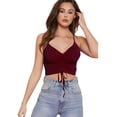 thumbnail image 1 of Blusa Dama Crop Top Ombliguera Canalé Moda Mujer Ribete Gym LOLE Crop Top, 1 of 5