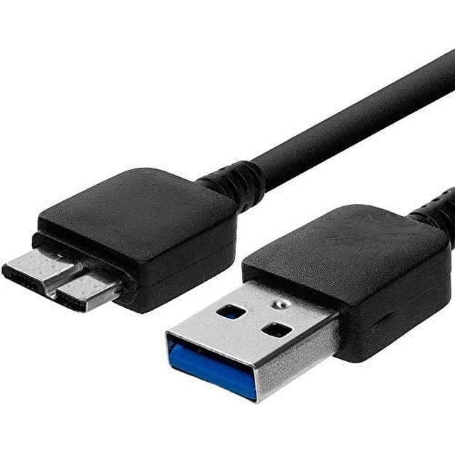 Cable de repuesto NTQinParts para PC con sincronización de datos USB 3.0 y cargador para el escáner portátil dúplex Epson Workforce DS-310 DS-320 J391B