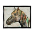 thumbnail image 3 of Stupell Industries Farm Horse Animal Portrait Varied Script Words Collage Graphic Art Jet Black Floating Framed Canvas Print Wall Art, Design by Traci Anderson, 3 of 5