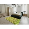 thumbnail image 4 of Ahgly Company Indoor Rectangle Patterned Dark Yellow Green Area Rugs, 8' x 12', 4 of 6