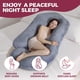 thumbnail image 2 of Almohada de Embarazo PILLANI 145 cm Forma U+V+C para Todo el Cuerpo, 2 of 9