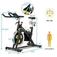 thumbnail image 3 of Costway Indoor Cycling Bike Magnetic Exercise Bike Stationary Belt Drive Gym Home Cardio, 3 of 12