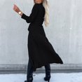 thumbnail image 3 of Robe Maxi Décontractée pour Femme à Manches Longues, Robe Élégante à Volants, Col en V, Tenue de Vacances, 3 of 6
