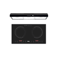 thumbnail image 1 of Combo DISA HOME Parrilla Inducción 2 Quemadores Negro Y Campana Extractora de Pared Negro Mate 80 cm Disa Home 40-11-0-015, 1 of 7