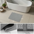thumbnail image 6 of SIXHOME Bathroom Rugs Non Slip Bath Mat Chenille Soft Absorbent Quick Dry Bath Rugs for Bathroom Floor with Rubber Backing Machine Washable Bathmat Boho Bathroom Decor 17"x24" Grey, 6 of 8