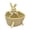 Khaki, variant on Grey Handmade Woven Storage Basket Featuring Cute Animal Decor For Entryway Desktop Or Bedroom Organization