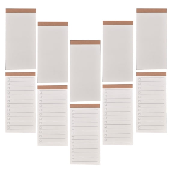 WORGEOUS 10 Books Small Pocket Journal Ledger Notebook Student 17.00X7.00X1.00CM White