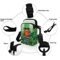 thumbnail image 5 of HELLHERO Dog and Floral Pattern Design Adjustable Shoulder Strap Crossbody Bag 2 Layers Adult for Casual Use 4.33"x1.97"x7.09", 5 of 7
