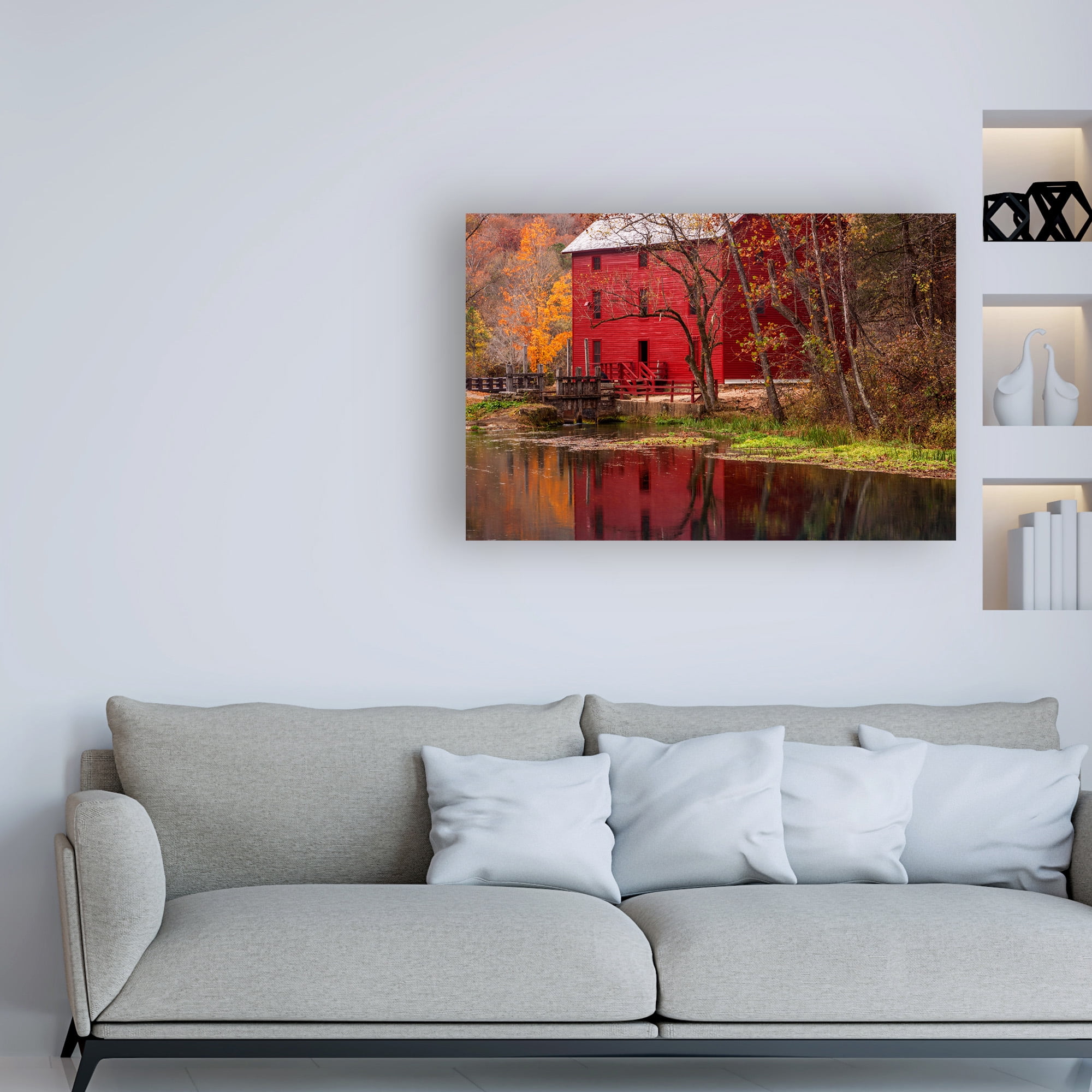Trademark Fine Art 'Alley Springs Mill' Canvas Art by David Hammond