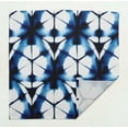 thumbnail image 5 of S4Sassy Blue Geometric Shibori Tea Napkins Dinner Napkins Printed Holiday Tablecloth Kitchen Napkins, 5 of 6