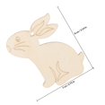 thumbnail image 2 of LABELEPH 20Pack Diy Wood Chips Bunny Cutouts Perfect For Kids Party Favours, 2 of 6