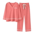 thumbnail image 2 of Bovxnpu Pajamas for Women Set Loungewear Set, Womens Fall Winter 2 Piece Pajama Sets Long Sleeve Pullover Soft Pajama Top and Long Pajama Pants Plus Size Home Suit, 2 of 6
