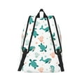 thumbnail image 2 of Naloa Turtles And Seahorses Canvas Backpack for Men Women Rucksack Casual Travel Daypack College Tote Satchel Bookbag for Teens-Medium, 2 of 7
