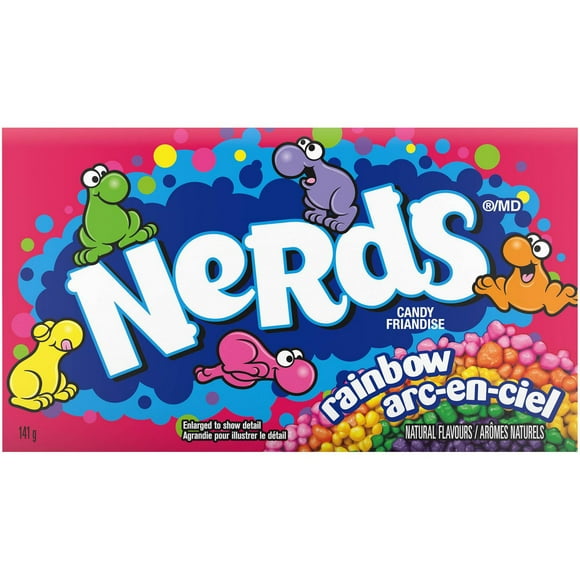 Bonbons mini-croquants piquants Arc-en-ciel de Nerds 142 g