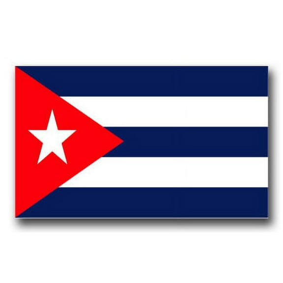 3.8 Inch Cuba Flag Vinyl Transfer Decal