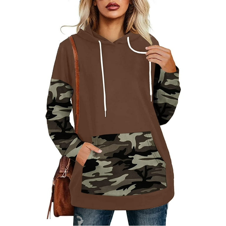 Camo sweatshirt girls cheap