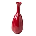 thumbnail image 2 of TISHITA Red Ceramic Vase High Decorative Vase Flower -vase -knosperet Vase for An Input Party Shelf , 9cmx25.5cm, 2 of 8