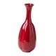 thumbnail image 2 of Jarrón de cerámica rojo jarrón decorativo alto decorativo soporte de planta de escritorio interior jarrón de flores jarrón de brote para comedor de 9CMX25.5cm, 2 of 8