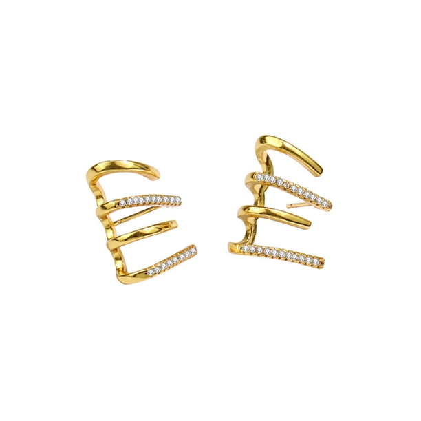 Guardurnaity Pendientes de estilo vintage para mujer que añaden un toque elegante para lucir fáciles de usar. Versatilidad de pendientes de garra. Ropa, zapatos y accesorios Miscelánea dorado