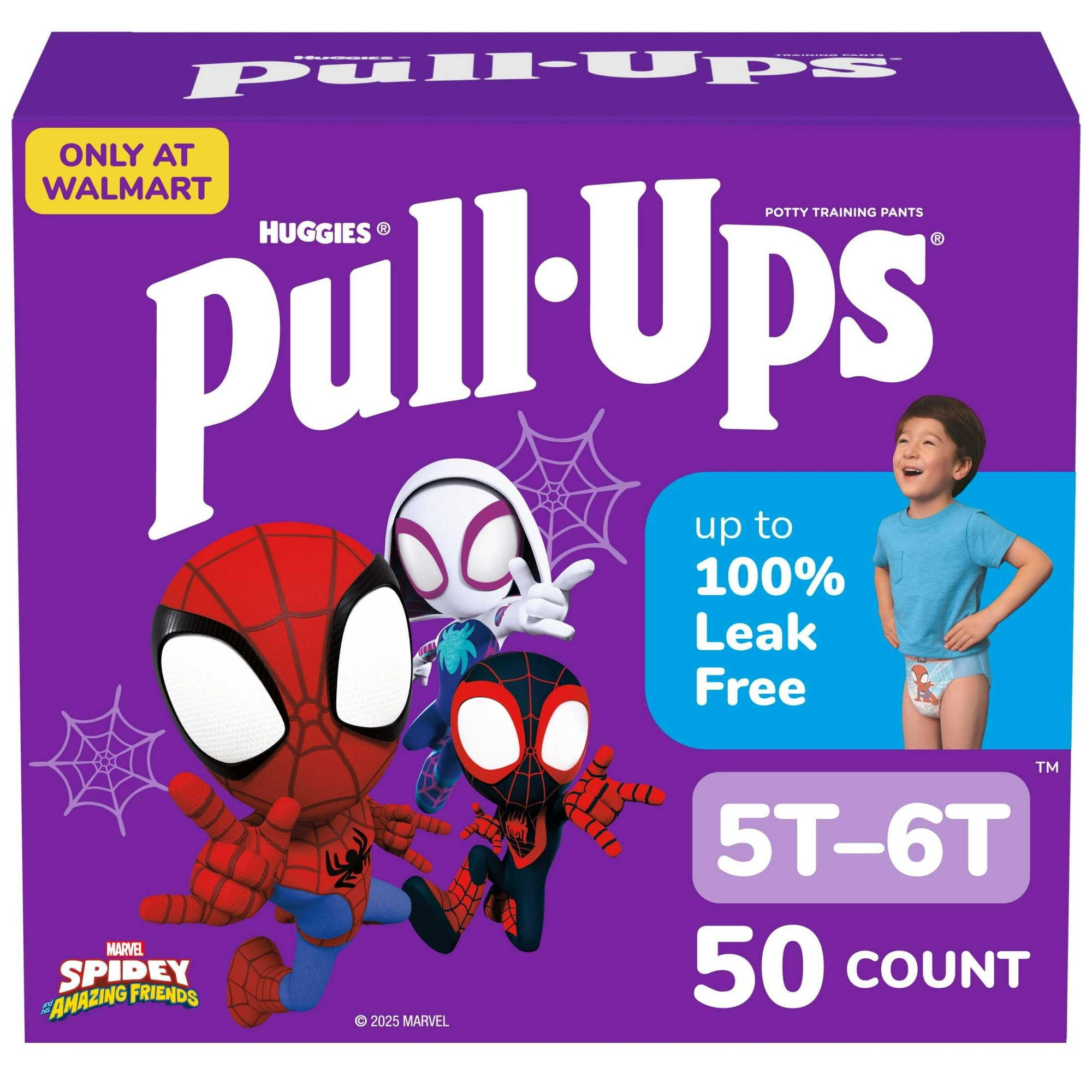 Pull-Ups Boys' Potty Training Pants, 5T-6T (46+ lbs), 50 Count