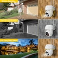 thumbnail image 3 of Security Cameras Outdoor,Hengu 2 PACK Wireless 360° PTZ Cameras,2K 2.4Ghz Home Surveillance Camera with Color Night Vision,IP66 Weatherproof, 3 of 7