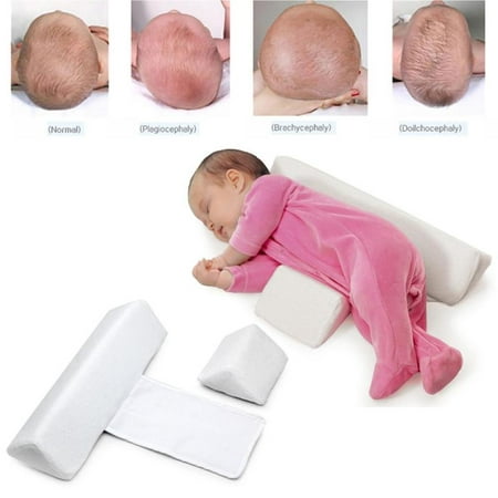 Baby Sleeping Side Pillow,Adjustable Side Support Pillow Removable Washable Velvet Cover Pillows for