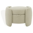 thumbnail image 2 of SAFAVIEH Couture Danianna Modern Boucle Ottoman with Storage, Oatmeal, 2 of 8