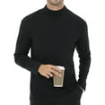 thumbnail image 2 of Pdbokew Men's Turtleneck Pullover Sweater Long Sleeve Slim Fit Lightweight Casual Basic Knit Solid Black/Gray/White XL, 2 of 6