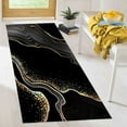 thumbnail image 3 of Bedroom Rugs, Gold Marble Rugs, Car Mat Rug, Modern Rugs, Thin Rug, Marble Rugs, Black and Gold Marble Rug, Decorative Rugs, Living Room Rug, 5.9'x9.2' - 180x280 cm, 3 of 7