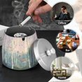 thumbnail image 4 of Yayeee Ashtray with Lid for Cigarette Smokeless Stainless Steel Home Ash Holder, Night Deer, 4 of 7