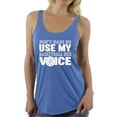 thumbnail image 1 of Awkward Styles Women's Don't Make Me Use My Basketball Mom Voice Graphic Racerback Tank Tops White Sport Moms, 1 of 4