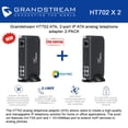thumbnail image 2 of Grandstream HT702 (Bundle of 2) HandyTone 702 2-port IP ATA analog Phone adapter, 2 of 2