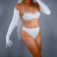 thumbnail image 3 of Women's Latex 27.6 Inch Slim Fit Full Finger Party Gloves, 3 of 6