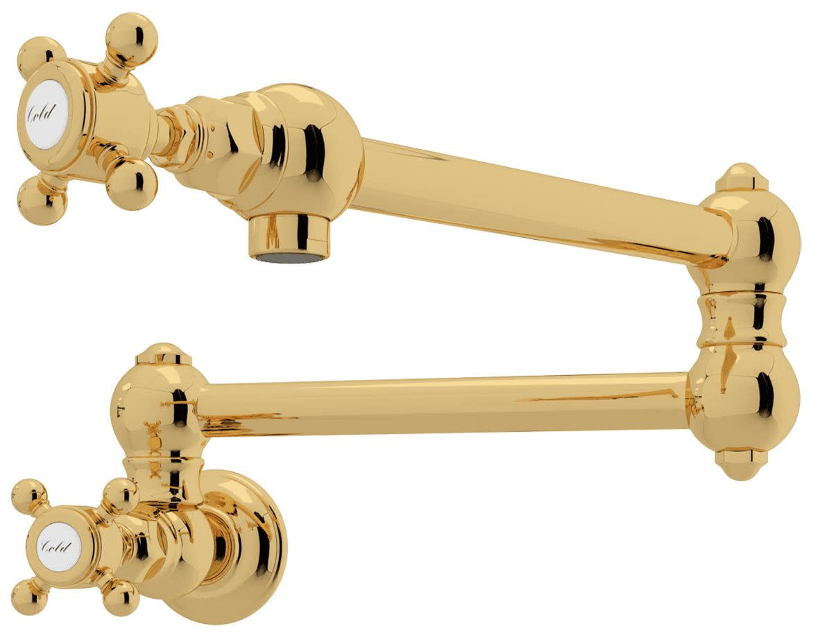 Rohl A1451xm-2 Italian Country Kitchen 1.5 GPM Wall Mounted Single Hole Pot Filler Faucet