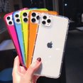 thumbnail image 4 of Fluorescent Color Transparent Phone Case For iPhone 15 14 Plus 11 12 13 14 15 Pro Max X XR XS Max 7 8 Plus Soft Shockproof Cover, 4 of 5