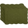 Better Homes and Gardens Quilted Placemat Set of 6, Olive Burst