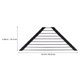 thumbnail image 2 of UPGRATOR Escurridor Triangular De Acero Inoxidable Para Cocina Con Rack De Almacenamiento, 2 of 8