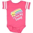 thumbnail image 3 of Inktastic I Love My Daddy Boys Girls Star Rainbow Boys or Girls Baby Bodysuit, 3 of 5