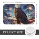 thumbnail image 2 of Balery Night Sky Bald Eagle Felpudo de franela, resistente a las manchas y a la decoloración, para uso interior y exterior, fácil de limpiar, 40 x 60 cm, 2 of 7