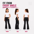 thumbnail image 2 of RBX Girls Stretch Flare Bell Bottom Leggings with Pockets for Yoga Dance and Play 2 Pack, 2 of 7