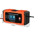 thumbnail image 4 of Graflsoa Smart Digital Display Car Battery Charger with Temperature Control, 12V10A/24V5A, Orange, US Plug, Repair Mode, Wide Compatibility for Lead-Acid Batteries, 4 of 7