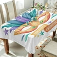 thumbnail image 4 of 60"x60" Mardi Gras Tablecloth, Waterproof Washable Polyester Square Table Cover, Durable Tablecloth for Kitchen Dining Table Party Decor, 4 of 7